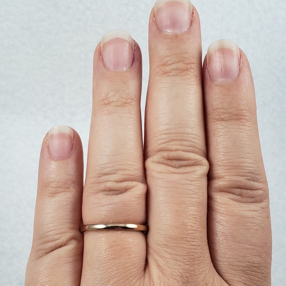2mm Rose Gold Titanium Band - Picture 7 of 8